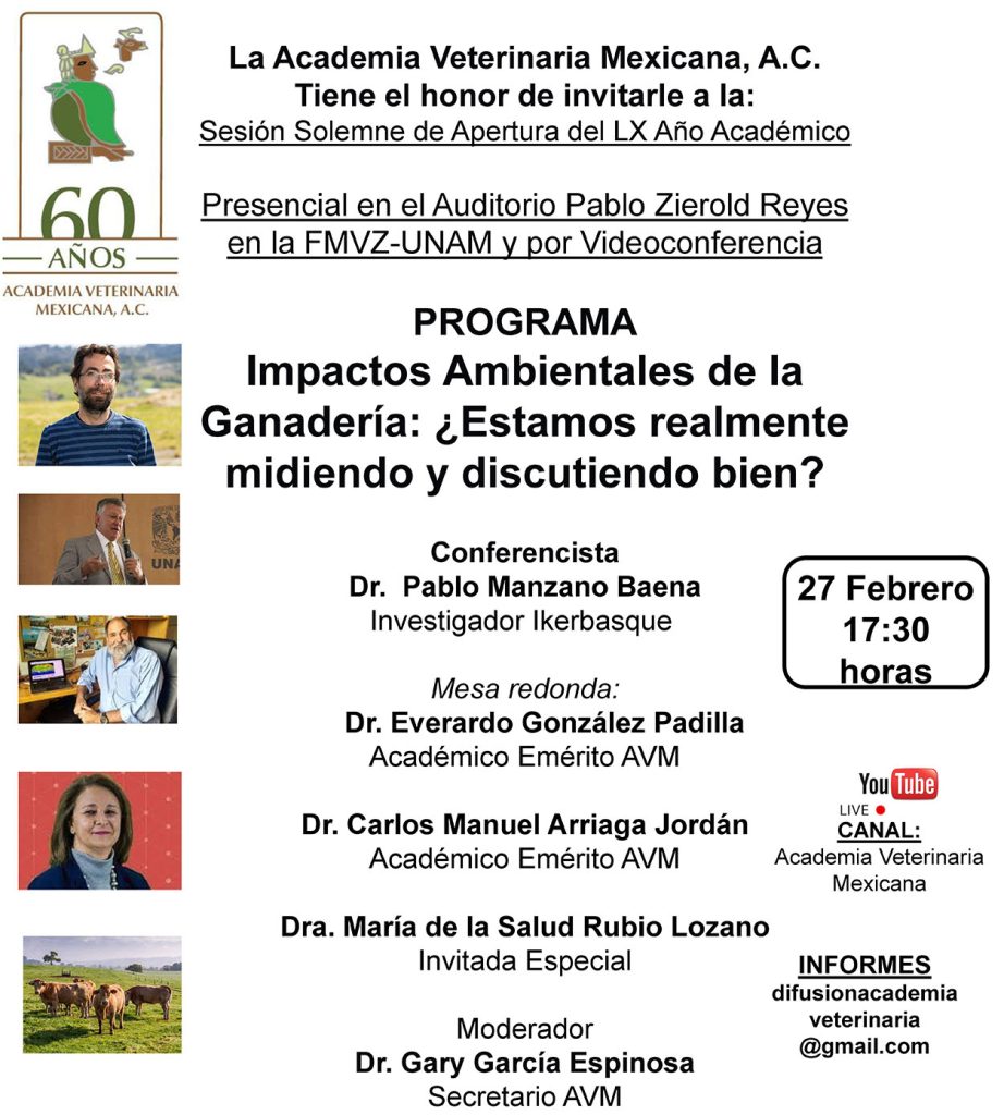 Sesión Solemne de Apertura del LX Año Académico de la Academia Veterinaria Mexicana, A.C. 2024