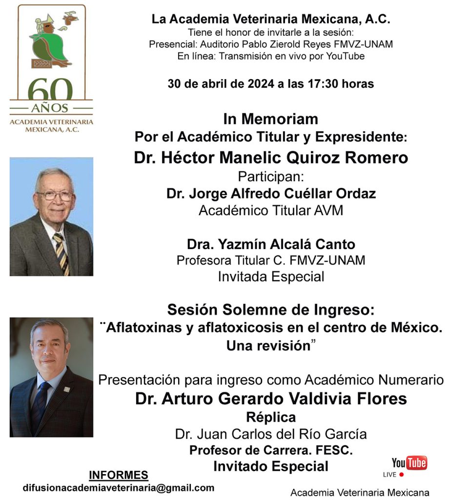 Sesión In Memoriam Dr. Héctor Manelic Quiroz Romero y Sesión Solemne de Ingreso