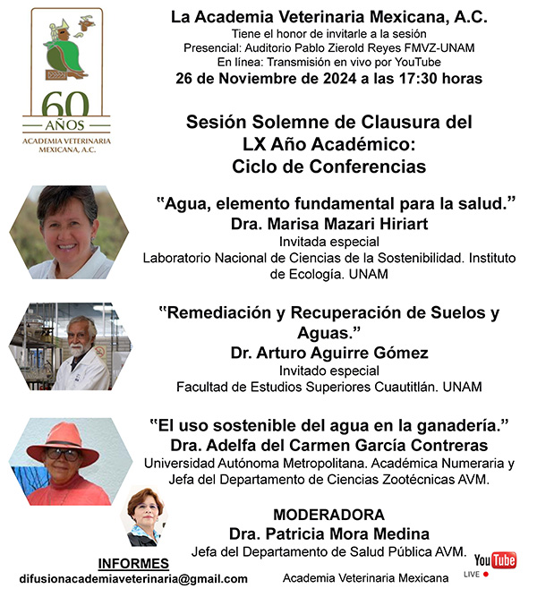INVITACIÓN SESIÓN SOLEMNE DE CLAUSURA DEL LX AÑO ACADÉMICO