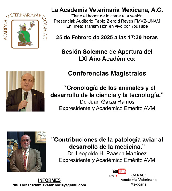 Invitación Sesión Solemne de Apertura del LXI Año Académico