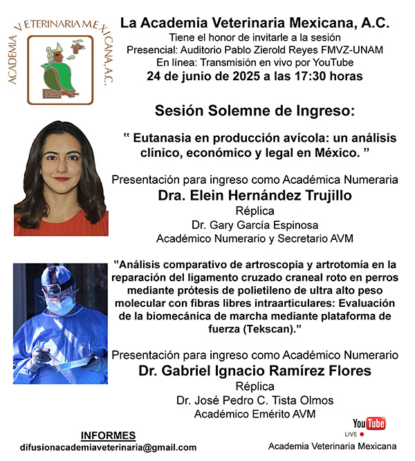 Sesión Solemne de Ingreso: Dra. Elein Hernández Trujillo y Dr. Gabriel Ignacio Ramírez Flores