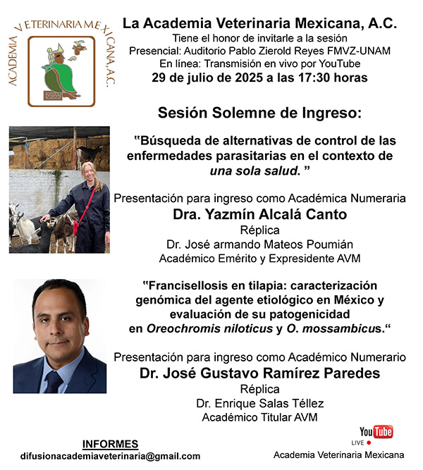 Sesión Solemne de Ingreso Dra. Yazmín Alcalá Canto y Dr. José Gustavo Ramírez Paredes